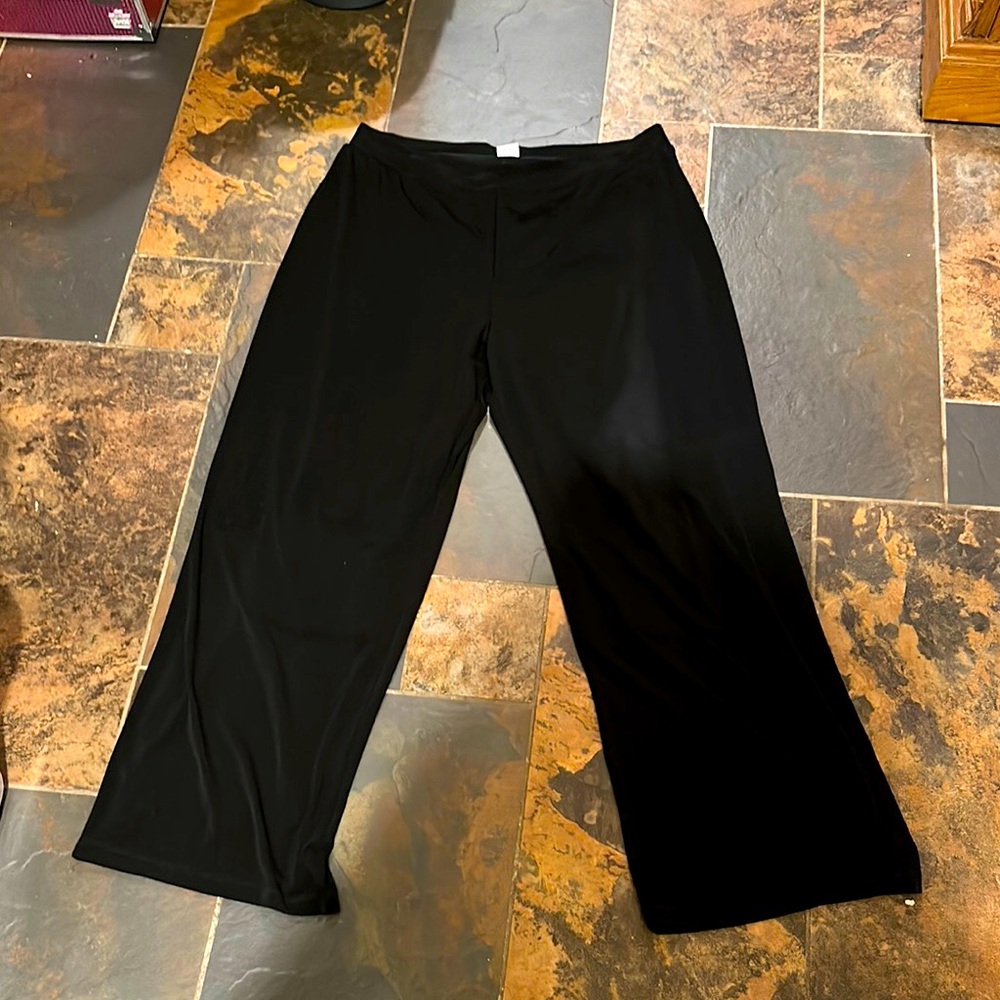 Jaclyn Smith Black Wide Leg Pants xl